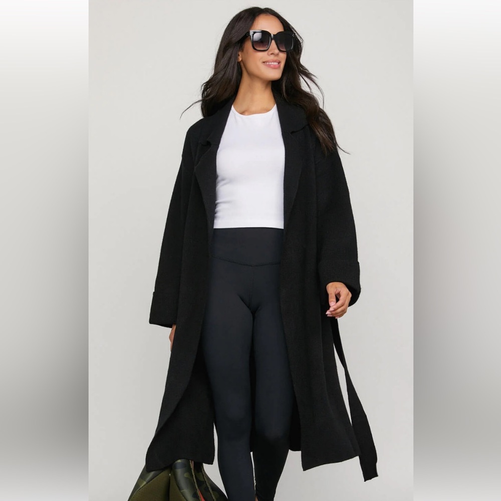 Knit trench